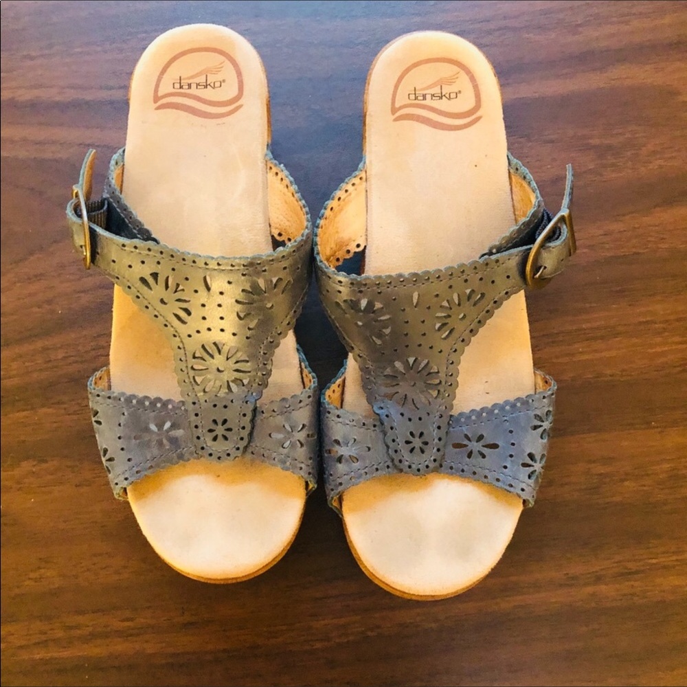 Dansko Wedge Sandel Blue Size 38